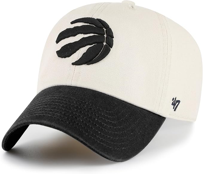 47 NBA Toronto Raptors Grand Stand Clean Up Adjustable Hat - White/Black