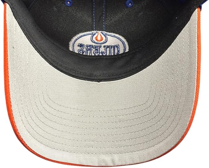 '47 NHL Edmonton Oilers Two Tone MVP Adjustable Hat - Blue/Orange