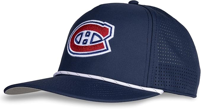 American Needle NHL Montreal Canadiens Buxton Pro Tech Rope Snapback Adjustable Hat - Navy Blue