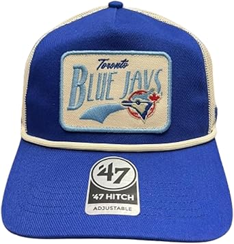 '47 Hitch MLB Toronto Blue Jays Cooperstown Emmett Rope Mesh Back Snapback Cap - Blue