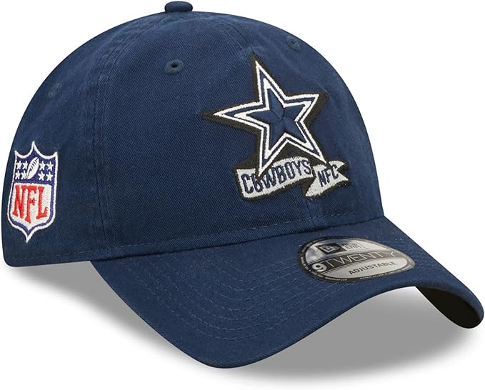New Era Dallas Cowboys NFL 2022 Sideline Blue 9Twenty Unstructured Strapback Cap - One-Size