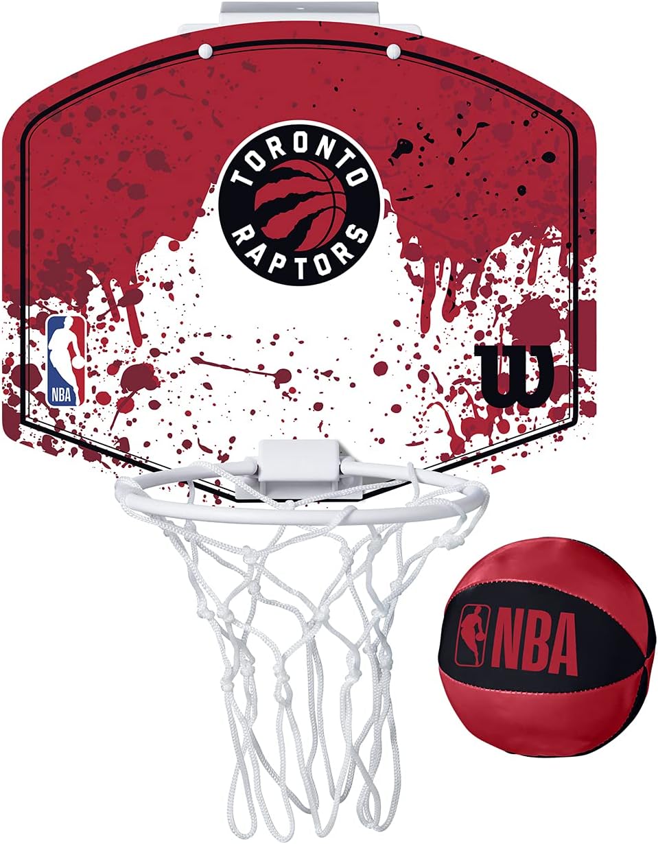 Wilson NBA Toronto Raptors  Mini Hoop Basketball Set