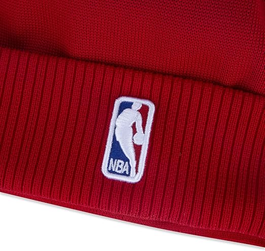 New Era NBA Toronto Raptors 2023 NBA Draft Cuffed Red Knit Hat with Pom