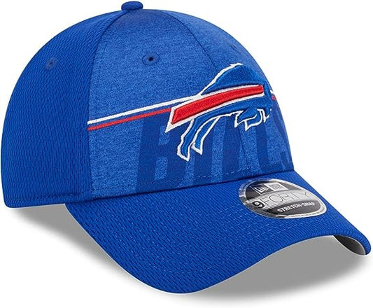 New Era Buffalo Bills Blue 9Forty Stretch Snap NFL Training Adjustable Cap - One Size