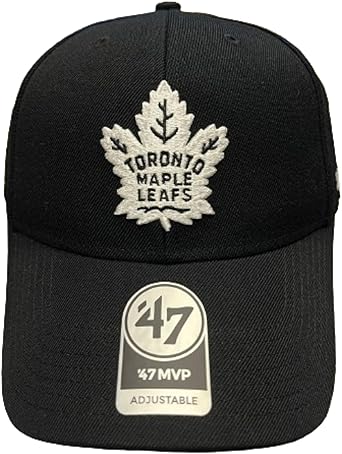47 MVP NHL Toronto Maple Leafs Vintage Sure Shot Adjustable Snapback Hat - Black