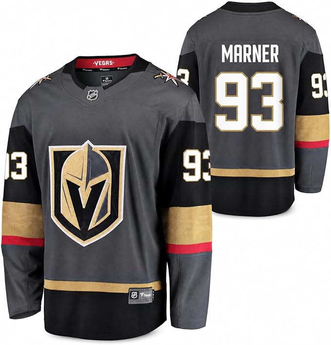 Fanatics Youth NHL Vegas Golden Knights Mitch Marner #93 Breakaway Home Jersey - Grey