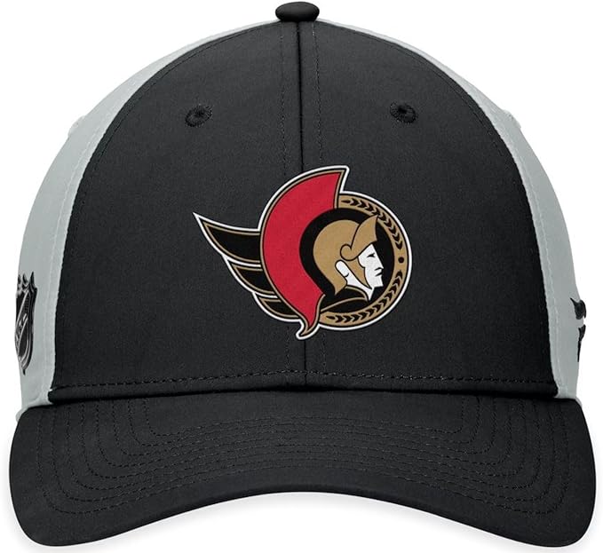 Fanatics NHL Ottawa Senators Authentic Pro Adjustable Hat - Black/Grey