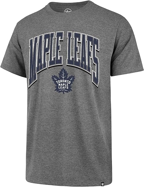 47 NHL Toronto Maple Leafs Walk Tall Grey Tee - Medium