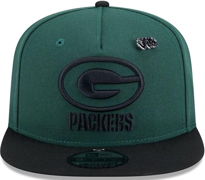 New Era Men's Green Bay Packers 2024 Inspire Change A-Frame 9FIFTY Snapback Hat - Green/Black