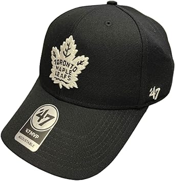 47 MVP NHL Toronto Maple Leafs Vintage Sure Shot Adjustable Snapback Hat - Black