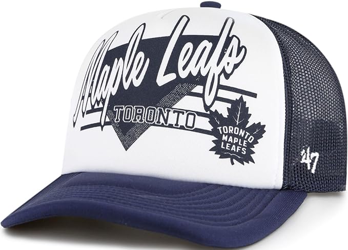 47 Trucker NHL Toronto Foam Hang Out Adjustable Snapback Hat - Navy Blue