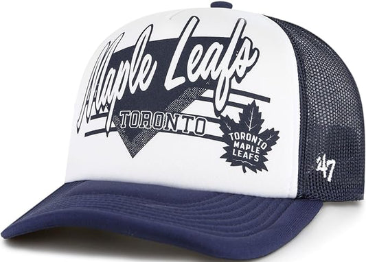 47 Trucker NHL Toronto Foam Hang Out Adjustable Snapback Hat - Navy Blue