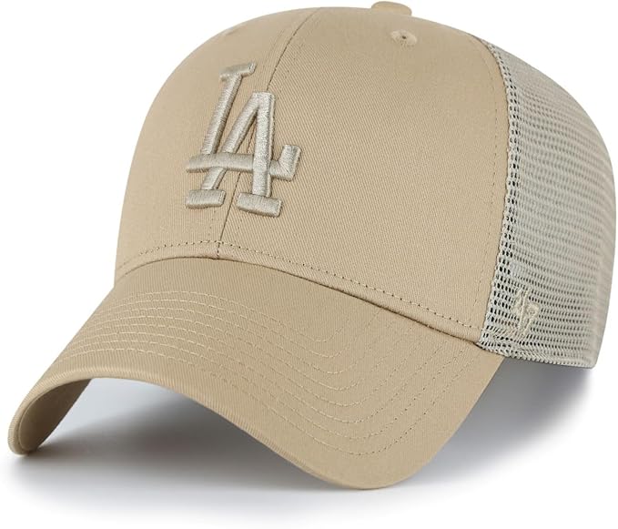 '47 MVP MLB Los Angeles Dodgers Branson Adjustable Trucker Hat - Khaki