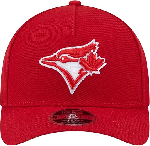 New Era MLB Toronto Blue Jays Scarlet 9FORTY A-Frame Adjustable Snapback Hat - Red/White