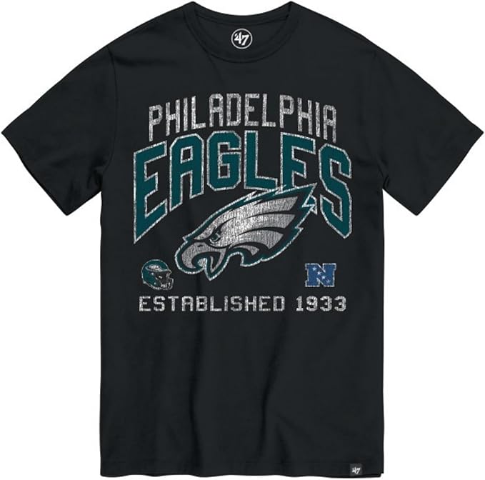 47 Philadelphia Eagles NFL Turned Up T-Shirt - Black