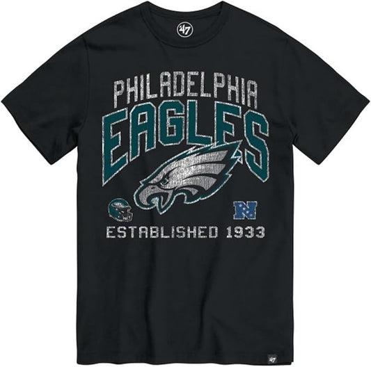 47 Philadelphia Eagles NFL Turned Up T-Shirt - Black