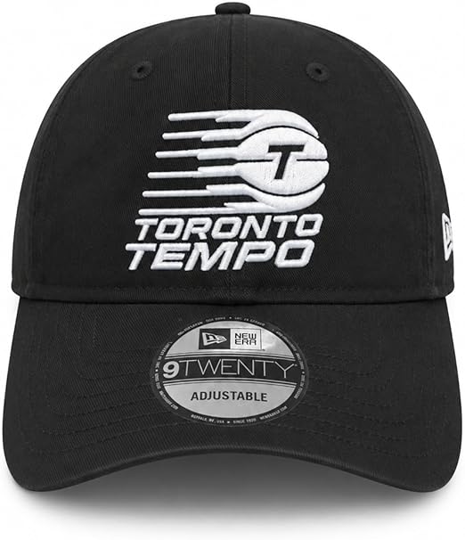 New Era 9TWENTY WNBA Toronto Tempo Script Adjustable Strap Hat - Black