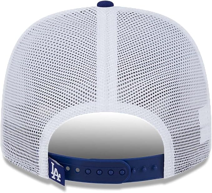 New Era MLB Los Angeles Dodgers 9SEVENTY Stretch-Snap Adjustable Trucker Hat - Blue/White