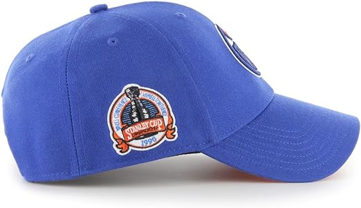 47 NHL Edmonton Oilers Sure Shot MVP Adjustable Snapback Hat Cap - Blue