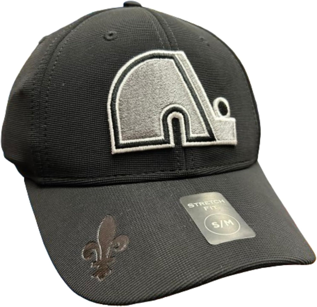 American Needle NHL Quebec Nordiques Vintage Platinum E-Boss Stretch Fit Hat