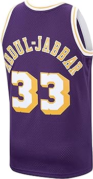 Men's Mitchell & Ness NBA Kareem Abdul Jabbar Los Angeles Lakers 1983/84 Hardwood Classics Swingman Jersey - Purple