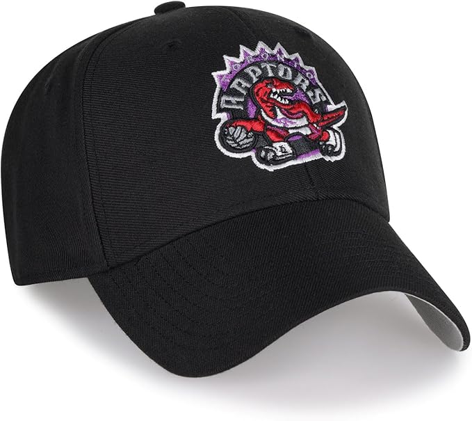 47 NBA Toronto Raptors Hardwood Classics MVP Dino Logo Adjustable Hat - Black