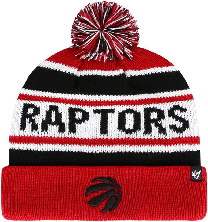 47 MLB Toronto Raptors Youth Hangtime Ace Cuffed Knit Beanie - Red
