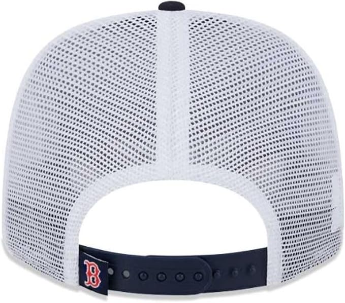 New Era MLB Boston Red Sox 9SEVENTY Trucker Stretch-Snap Adjustable Hat - Navy/White