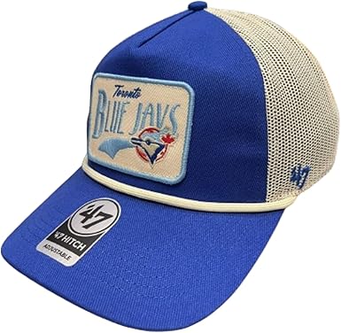 '47 Hitch MLB Toronto Blue Jays Cooperstown Emmett Rope Mesh Back Snapback Cap - Blue