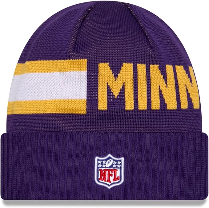 New Era NFL Minnesota Vikings 2024 Cold Weather Tech Knit Beanie - Purple