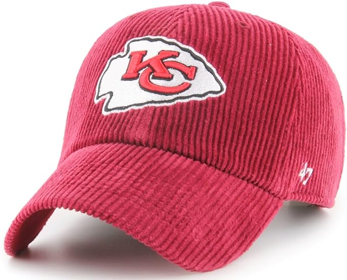 47 Brand NFL Kansas City Chiefs Thick Cord Clean Up Hat - Red