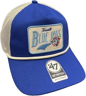 '47 Hitch MLB Toronto Blue Jays Cooperstown Emmett Rope Mesh Back Snapback Cap - Blue