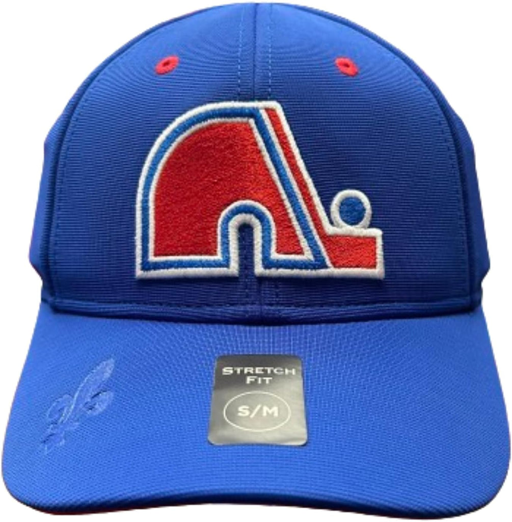 American Needle NHL Quebec Nordiques Vintage E-Boss Stretch Fit Hat - Blue