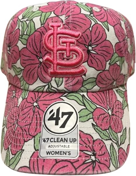 47 Clean Up Women's MLB St. Louis Florentina Adjustable Hat - Pink Floral