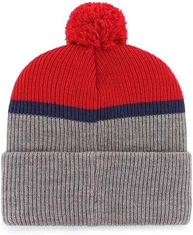 47 NHL Montreal Split Shadow Cuff Pom Knit - Grey/Red