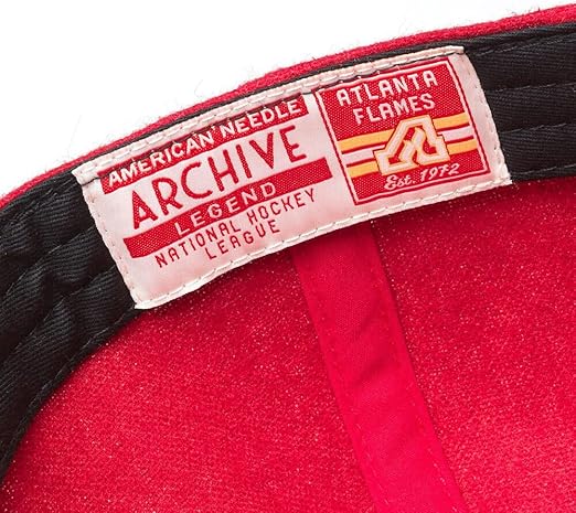 American Needle NHL Atlanta Flames Vintage Archive Legend Adjustable Hat - Red