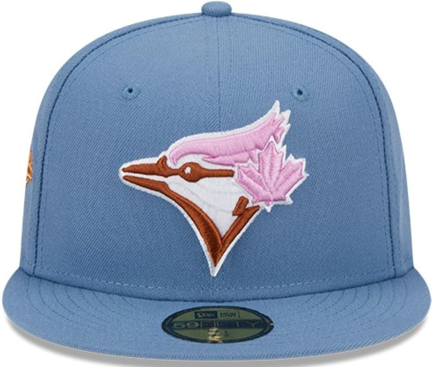New Era MLB Toronto Blue Jays Color Pack 59FIFTY World Series 1992 Sidepatch Fitted Hat - Blue/Pink