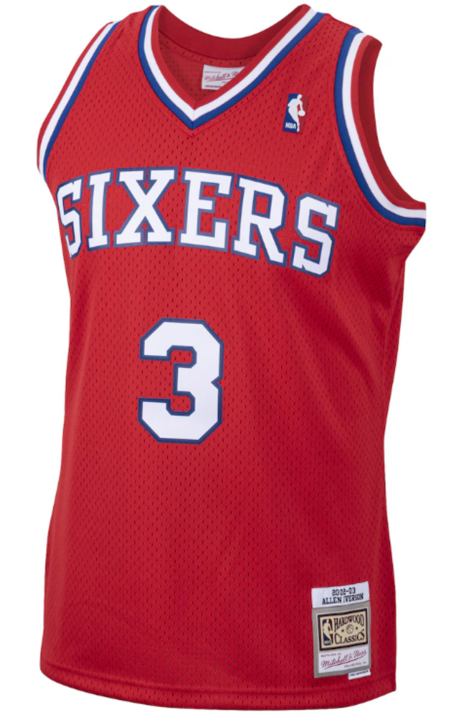 Mitchell & Ness Allen Iverson Philadelphia 76ers 2002/03 Hardwood Classics Swingman Jersey - Red