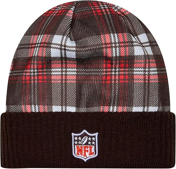 New Era Men's NFL Cleveland Browns Sideline Statement Cuffed Knit Hat- Brown