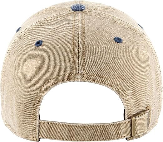 47 MLB Toronto Blue Jays Eldin Two-Tone Adjustable Clean Up Hat - Khaki/Blue