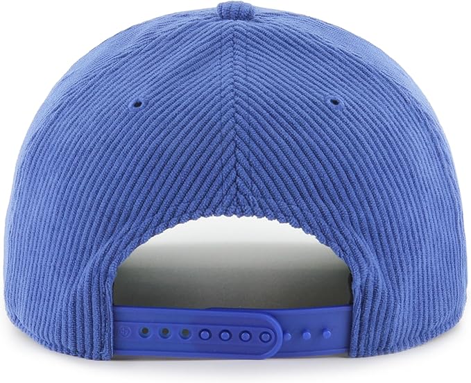 47 NHL Quebec Nordiques Double Header Corduroy Hitch Adjustable Snapback Hat - Blue