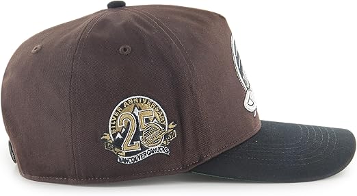 47 Hitch Sure Shot NHL Vancouver Snapback Hat - Dark Chocolate