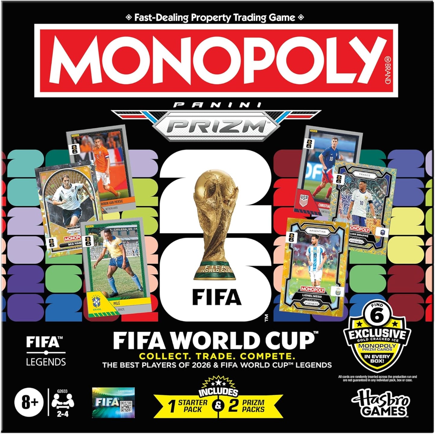 Monopoly Panini Prizm: FIFA World Cup Game I Soccer Board Game