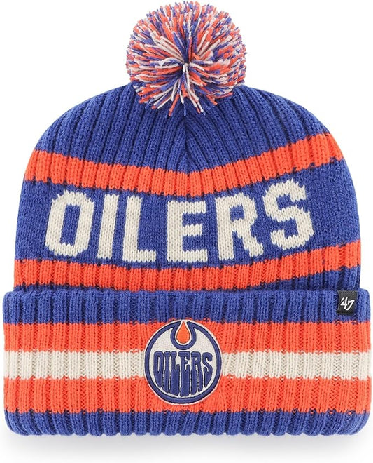 47 NHL Edmonton Oilers Bering Cuff Knit Beanie - Blue/Orange