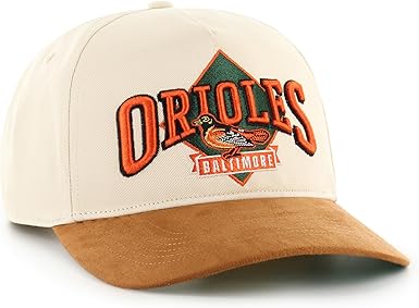 '47 MLB Baltimore Orioles The Diamond Hitch Adjustable Snapback Hat - Cream