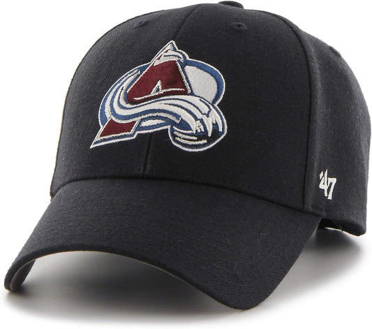 Colorado Avalanche '47 NHL MVP Structured Adjustable Strap One Size Fits Most Black Hat Cap