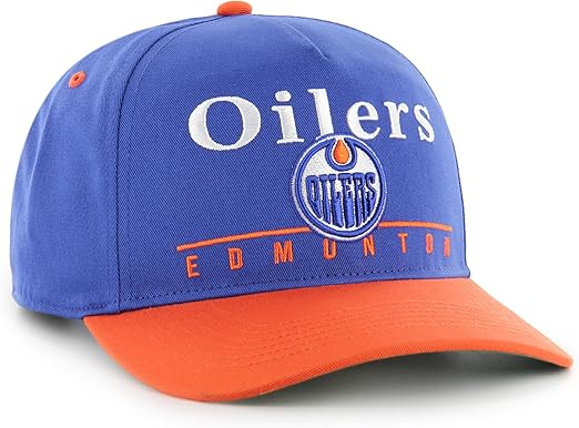 '47 NHL Edmonton Oilers Super Hitch Adjustable Snapback Hat - Blue/Orange