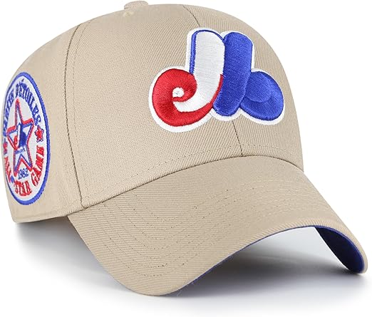 47 MLB Montreal Expos Sure Shot MVP Snapback Hat - Khaki