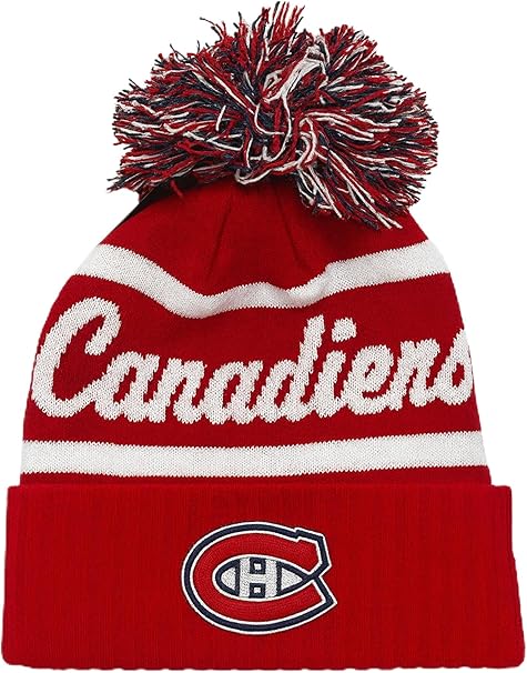 47 NHL Women's Montreal Canadiens Spirited Cuff Knit with Pom - Red/White