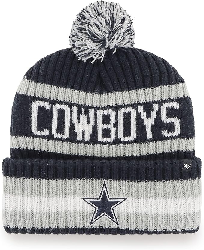47 NFL Dallas Bering Cuff Knit Hat Toque - Navy